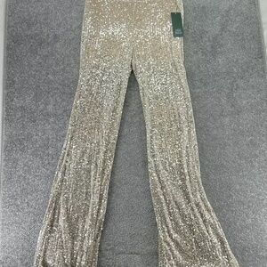 NWT Gold sequin pants